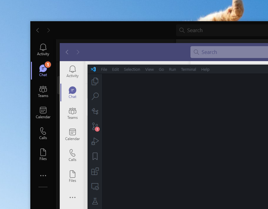 run microsoft teams app in background